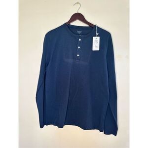 Hartford Men’s Navy Blue Henley Size Small